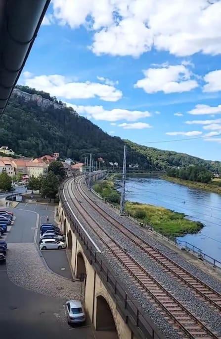 Elbblick Lejlighed Königstein an der Elbe Eksteriør billede